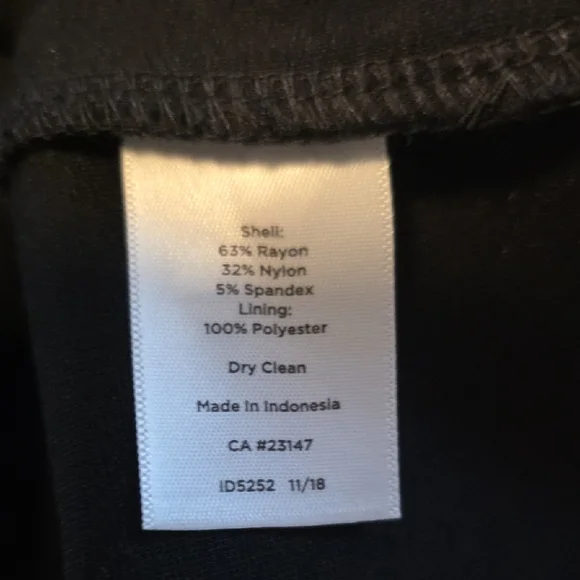 NWT Talbots Black Midi Dress with White Trim - Picture 4 of 5